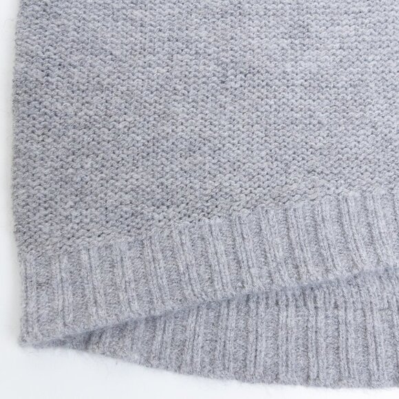 Anthropologie Colleen Alpaca Wool Blend Rainbow Sweater Shimmer Gray - Picture 11 of 13